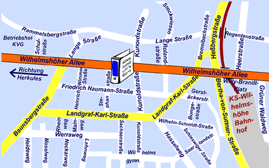 Lageplan Bietau Bürobedarf